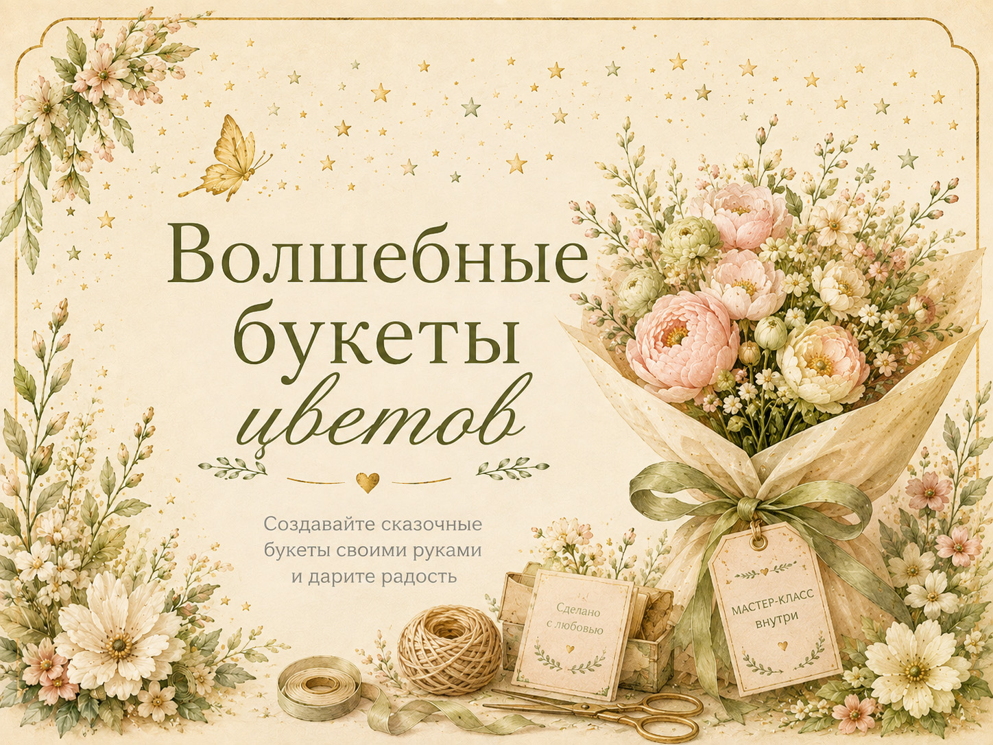 Волшебные букеты цветов